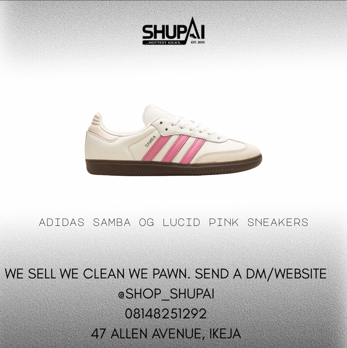 Adidas Samba OG Lucid Pink sneakers