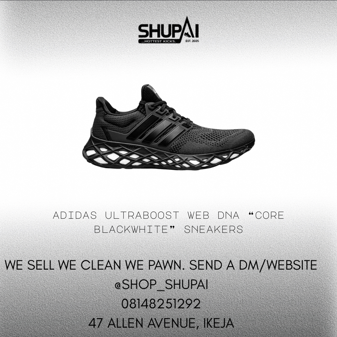 Adidas Ultra-boost Web DNA ''Core Black White'' sneakers