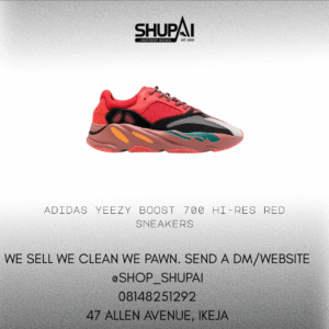 Adidas YEEZY Boost 700 Hi-Res Red sneakers