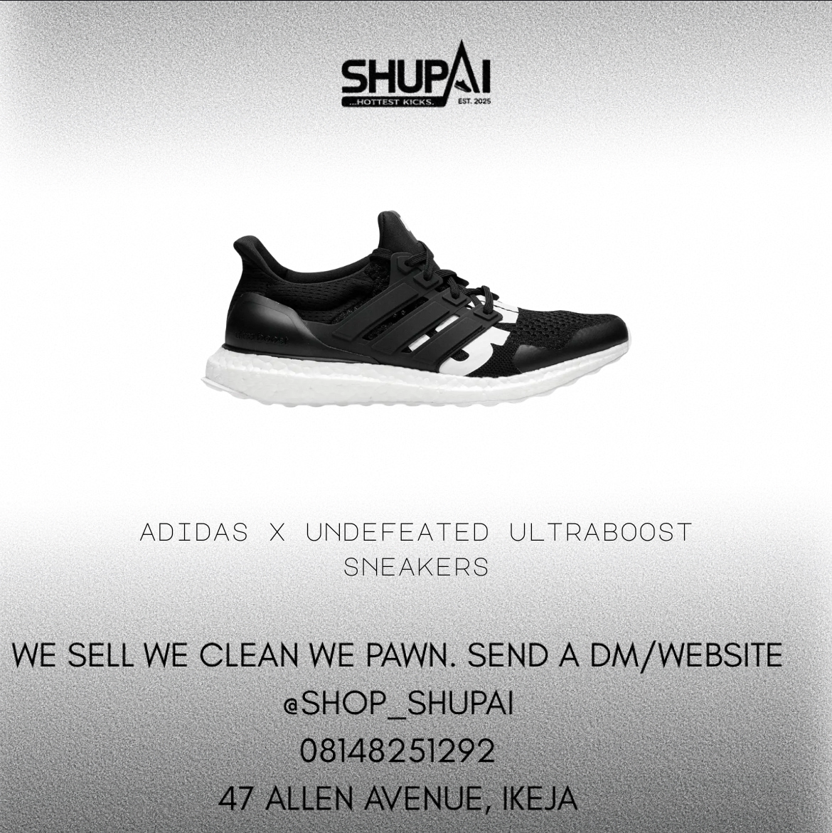 Adidas x Undefeated Ultraboost sneakers