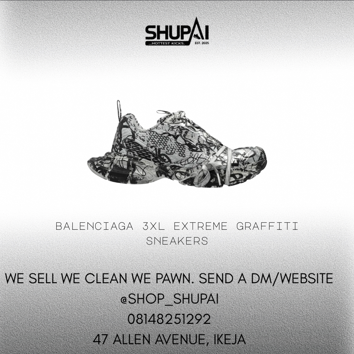 Balenciaga 3XL Extreme Graffiti sneakers