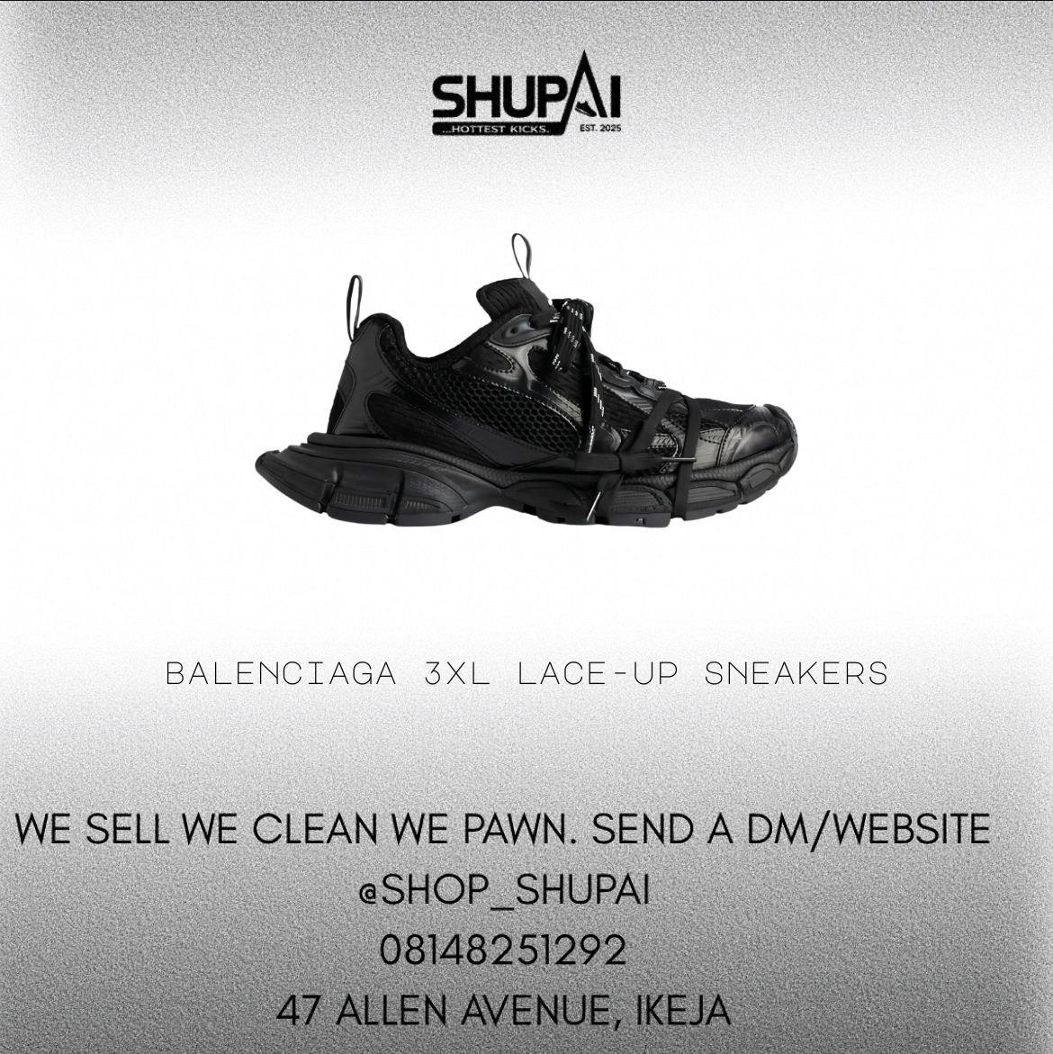 Balenciaga 3XL lace-up sneakers