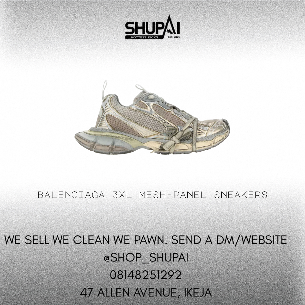 Balenciaga 3XL mesh-panel sneakers