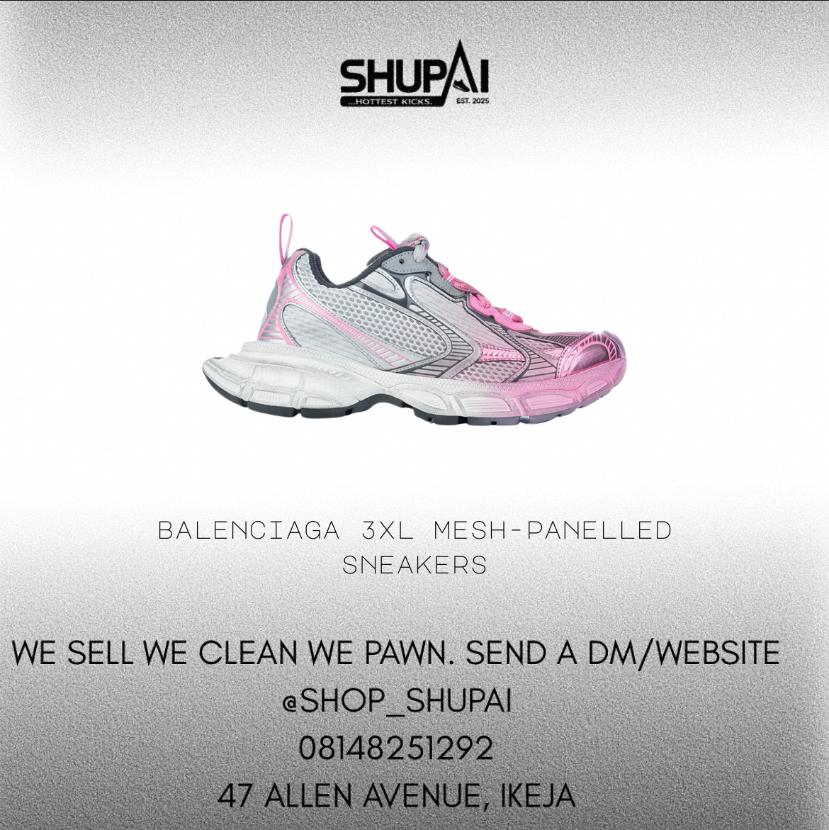 Balenciaga 3XL mesh-panelled sneakers