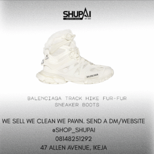 Balenciaga Track Hike fur-fur sneaker boots
