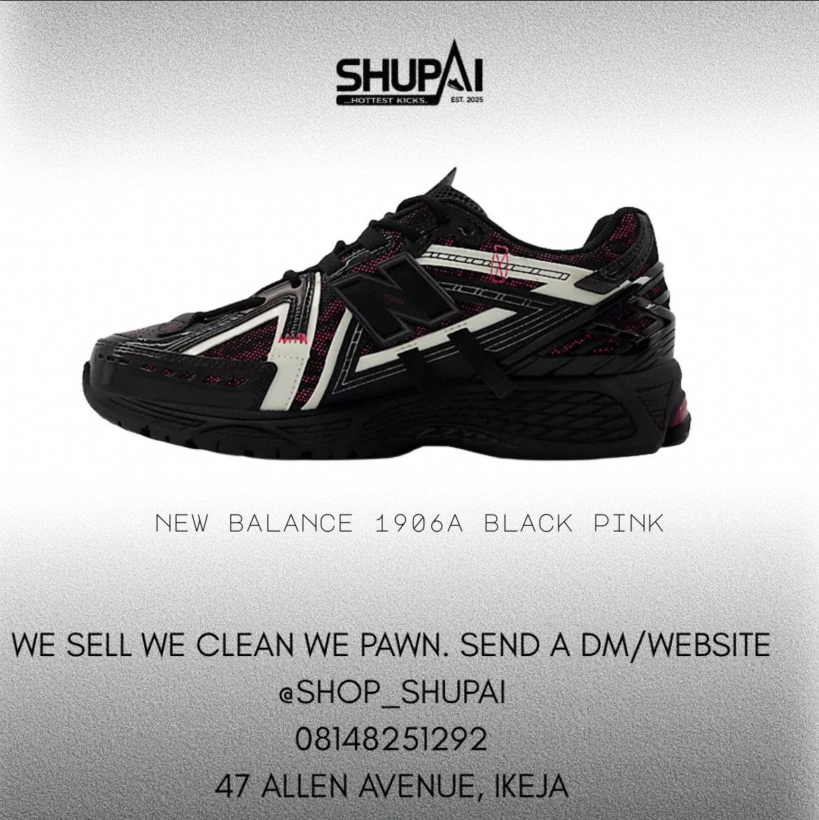 New Balance 1906A Black Pink