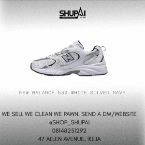 New Balance 530 White Silver Navy