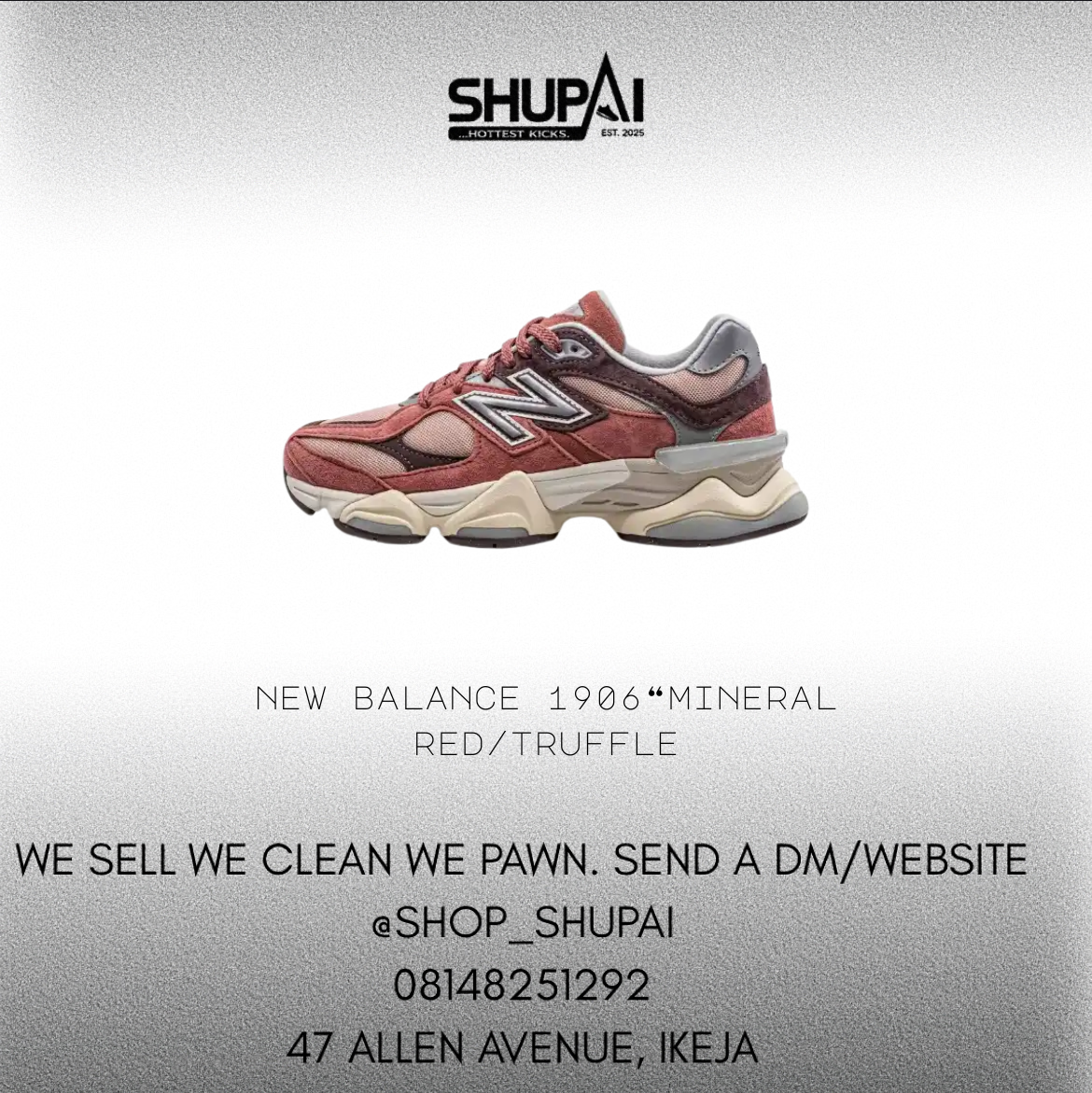 New Balance 9060 “Mineral Red/Truffle