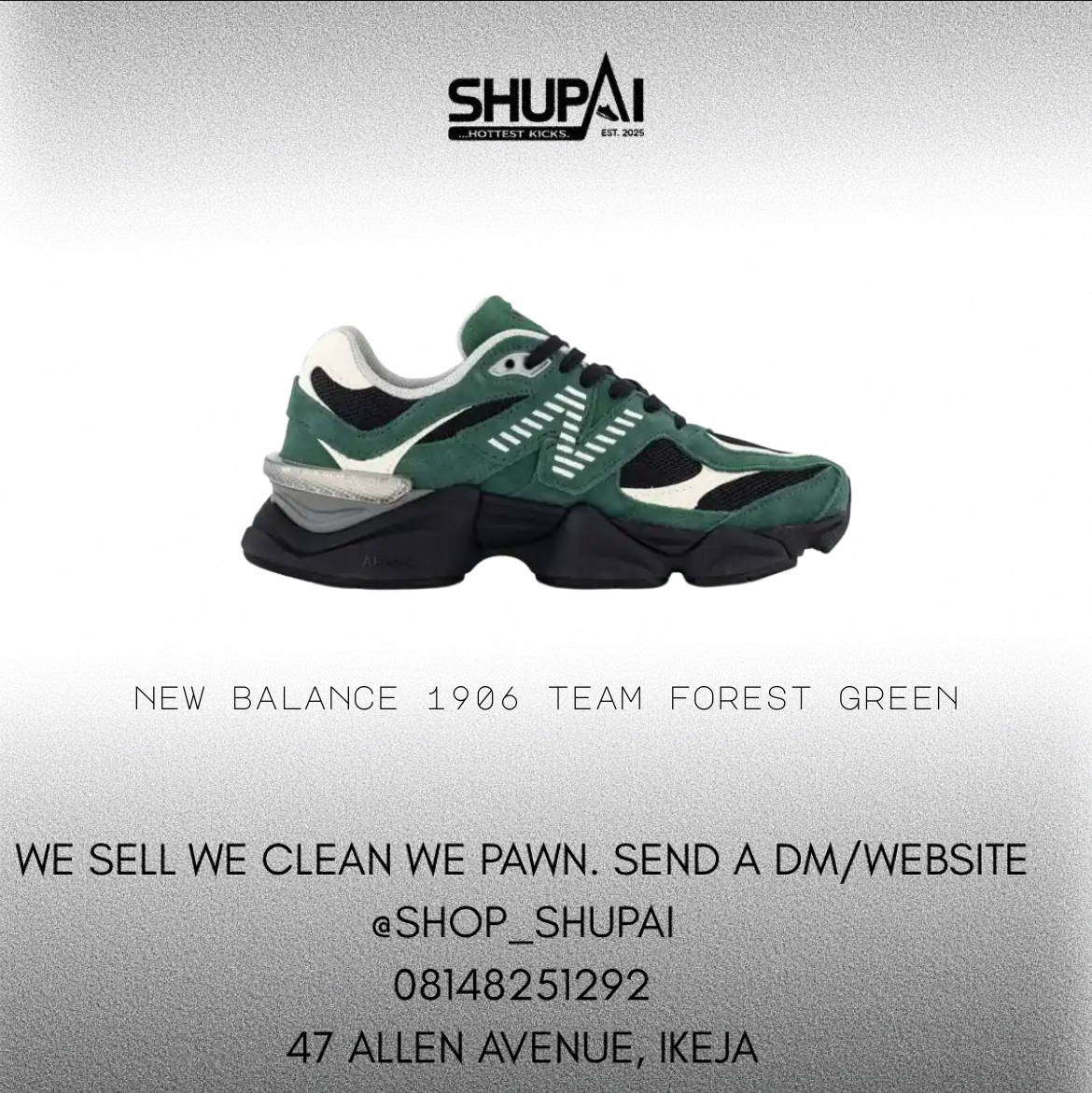 New Balance 9060 Team Forest Green