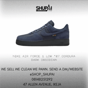 Nike Air Force 1 Low ’07 Cordura Dark Obsidian
