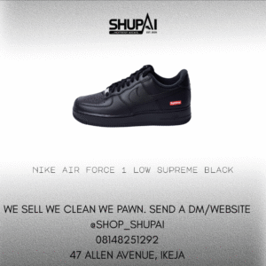 Nike Air Force 1 Low Supreme Black
