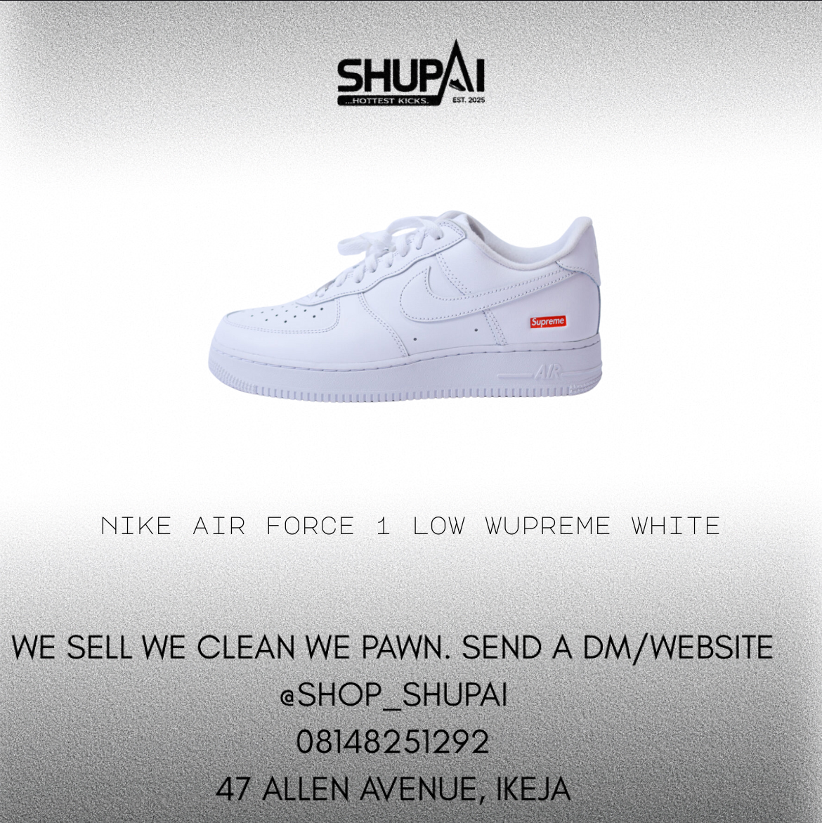 Nike Air Force 1 Low Supreme White