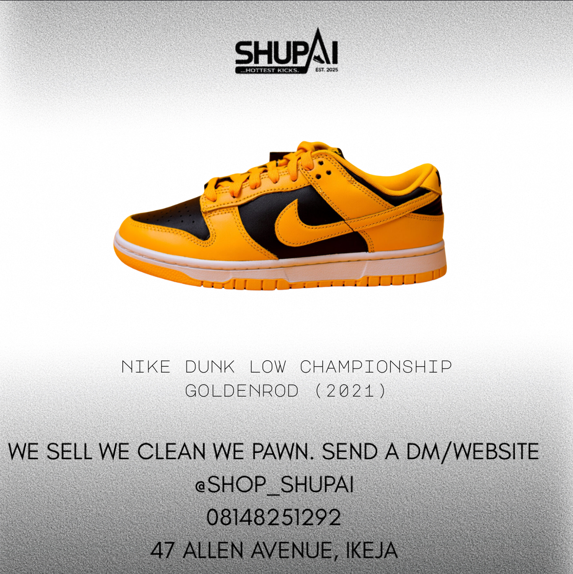 Nike Dunk Low Championship Goldenrod (2021)