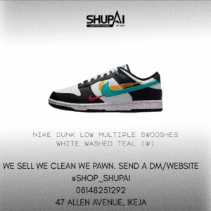 Nike Dunk Low Multiple Swooshes White Washed Teal (w)