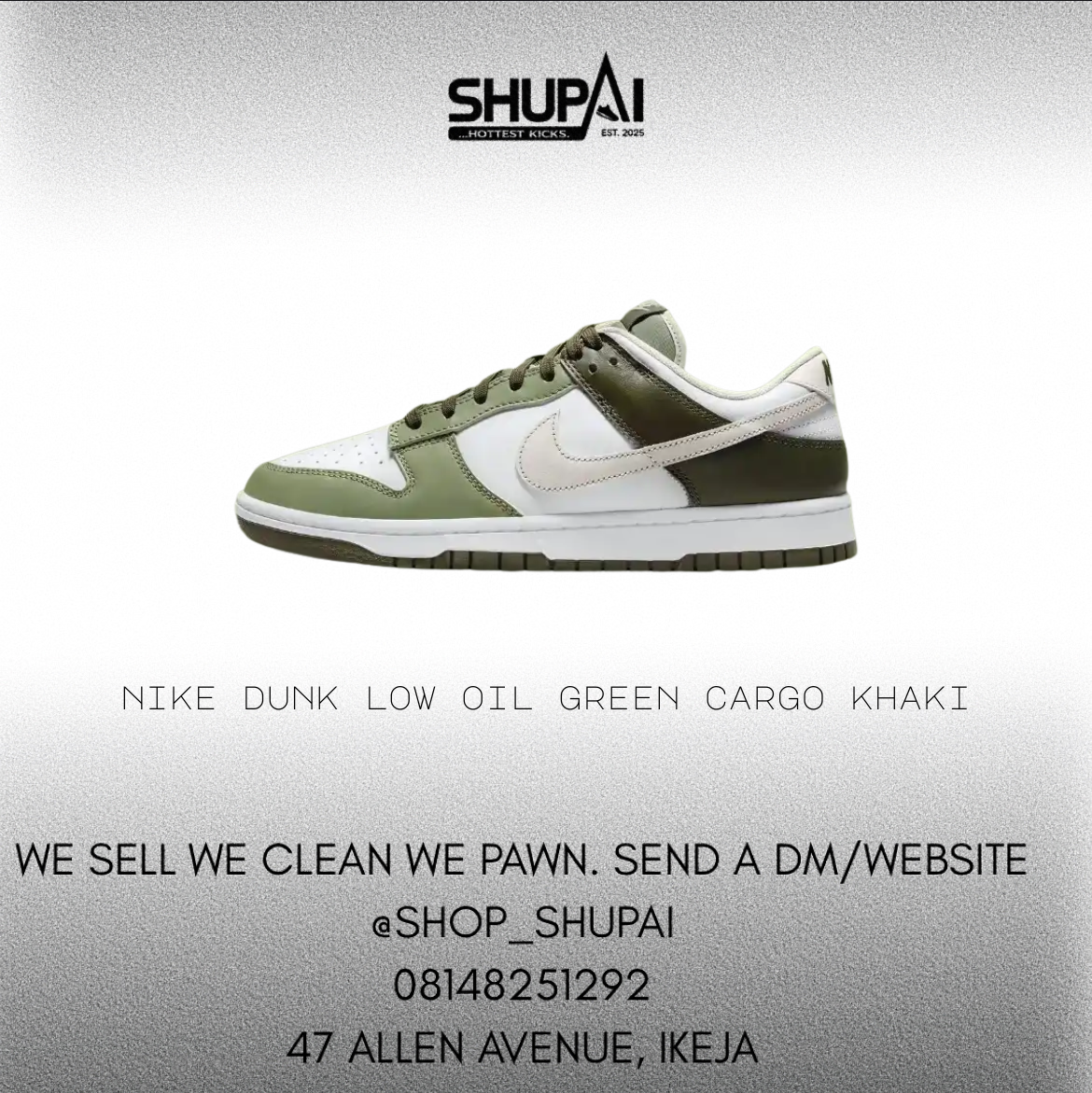 Nike Dunk Low Oil Green Cargo Khaki
