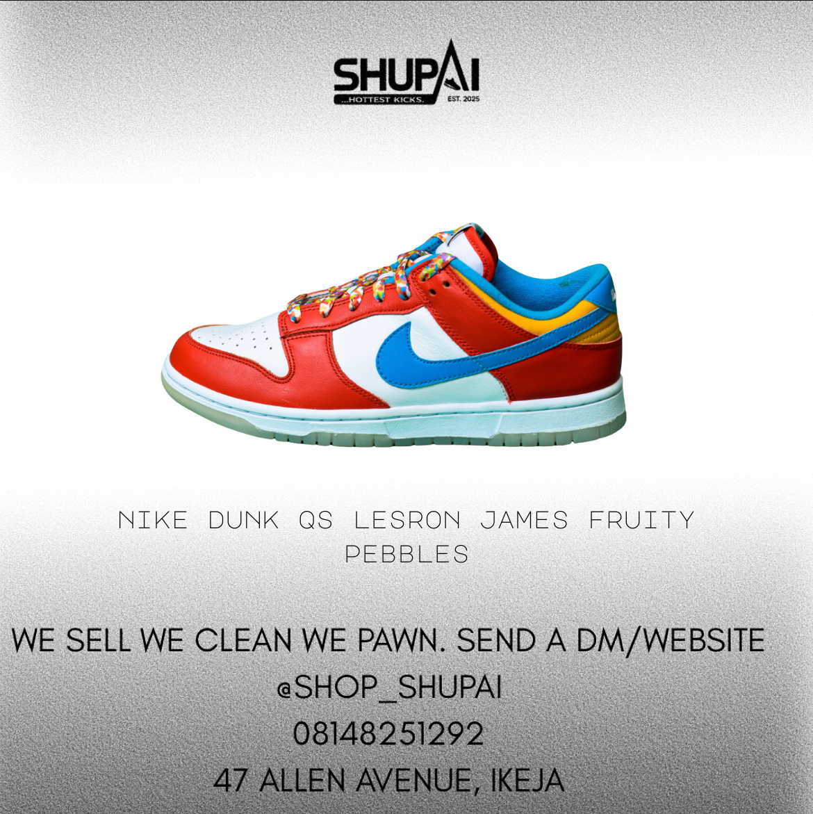 Nike Dunk Low QS LeBron James Fruity Pebbles
