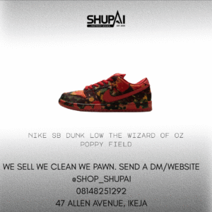 Nike SB Dunk Low The Wizard of Oz Poppy Field