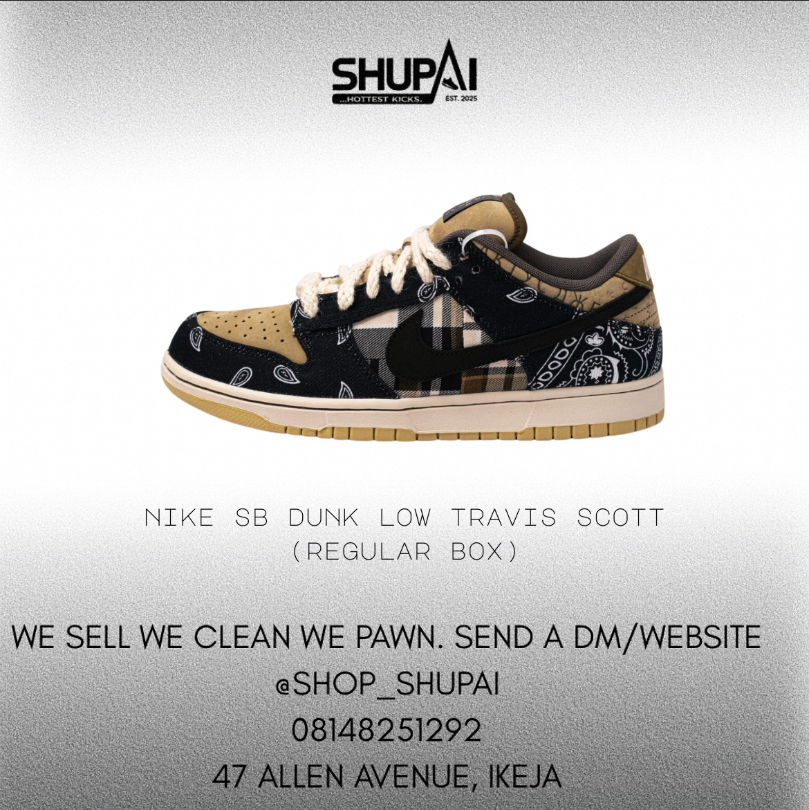 Nike SB Dunk Low Travis Scott (Regular Box)