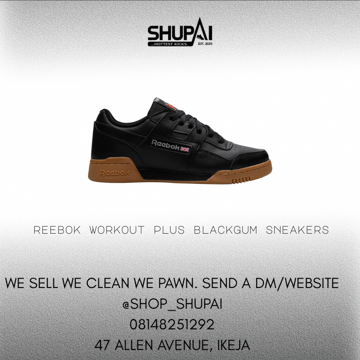 Reebok Workout Plus BlackGum sneakers