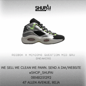 Reebok x Minions Question Mid Gru sneakers