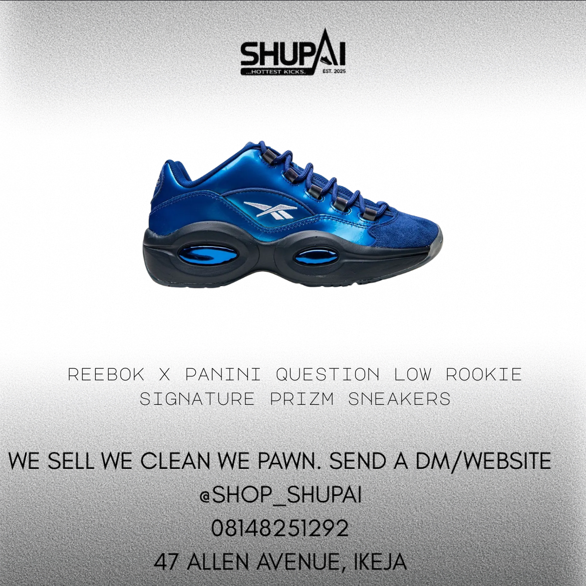 Reebok x Panini Question Low Rookie Signature Prizm sneakers