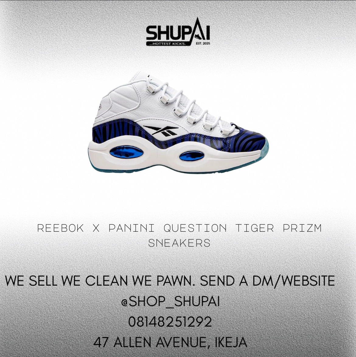 Reebok x Panini Question Tiger Prizm sneakers