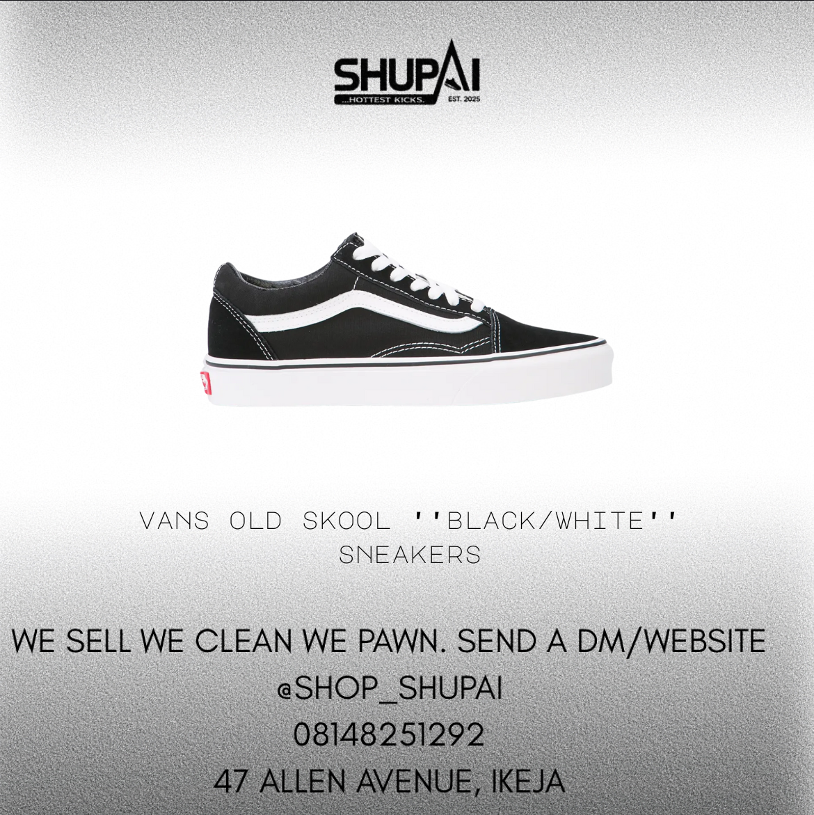 Vans Old Skool Black White sneakers