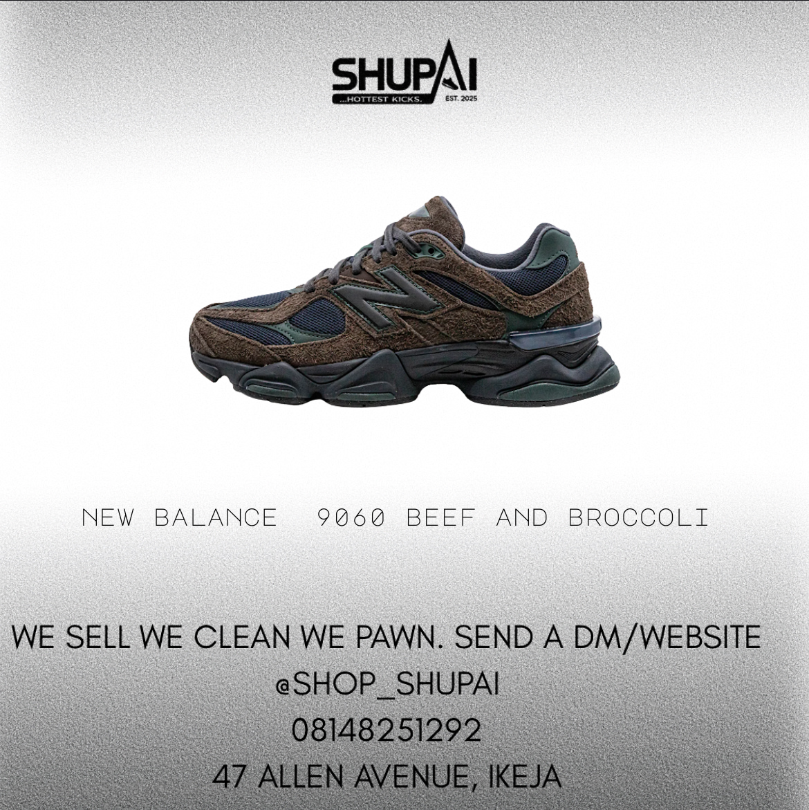 New Balance 9060 Beef and Broccoli